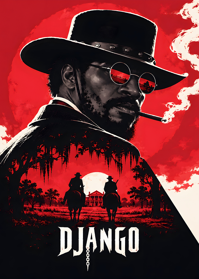 Django Unchained Western Revenge Movie Poster