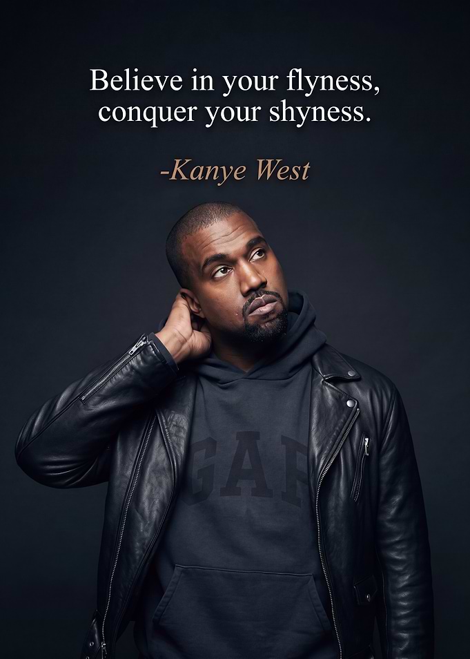 Kanye West Inspirational Quote Poster