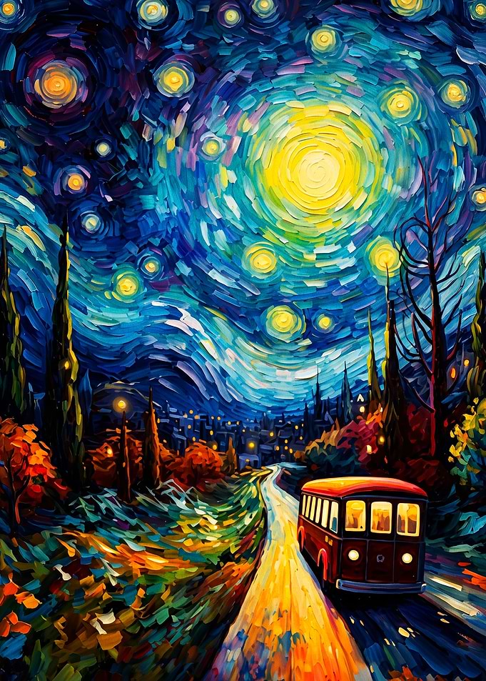 Van Gogh Van Starry Night Art