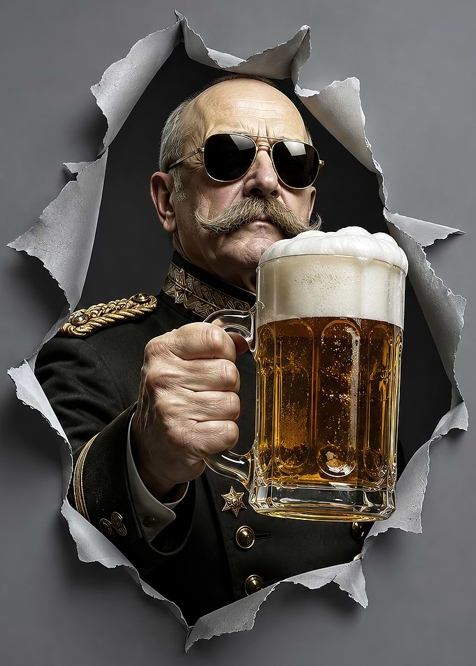 Otto von Bismarck with Beer Mug