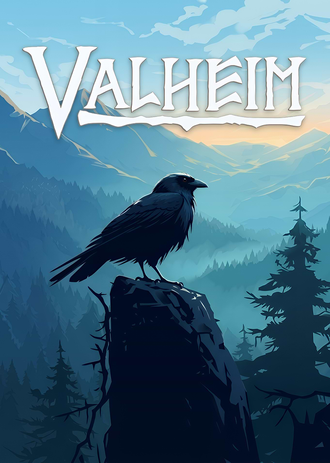 Valheim Raven Game Poster
