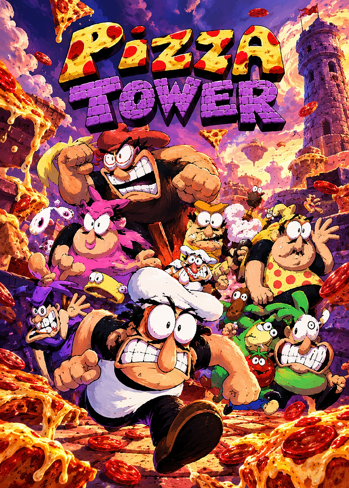 Pizza Tower Video Game Key Art
