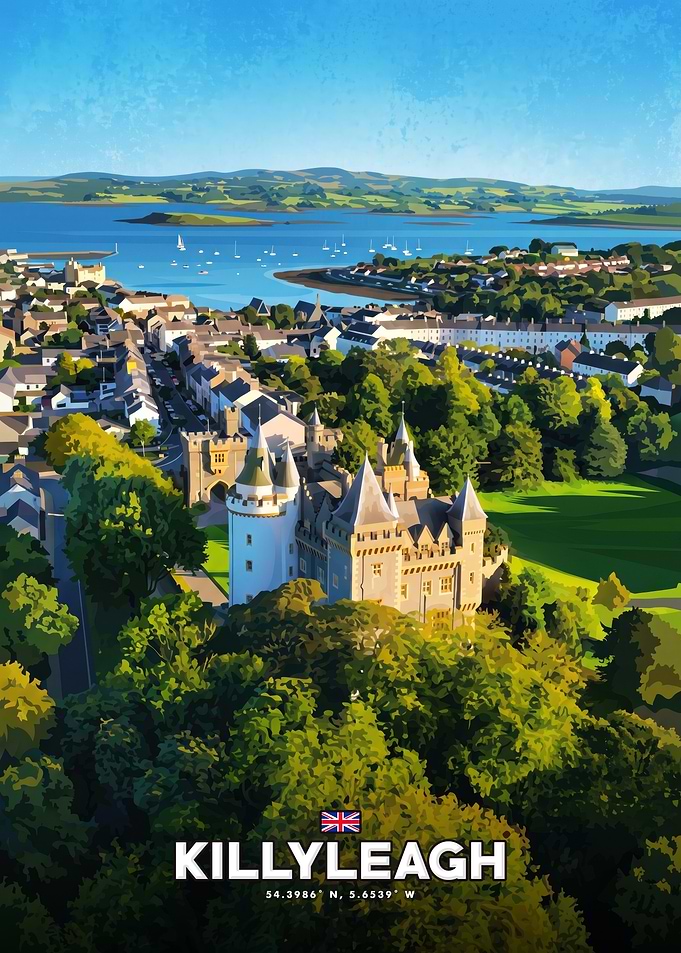 Killyleagh Castle Travel Poster