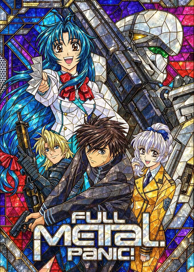Full Metal Panic Stained Glass Poster