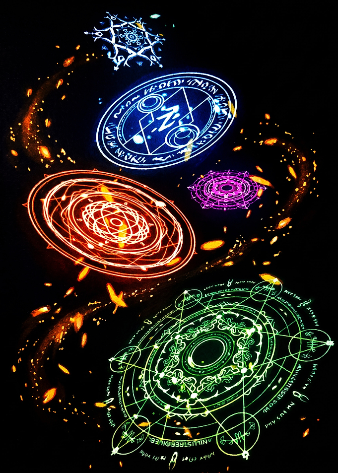 Magical Elemental Spell Circles