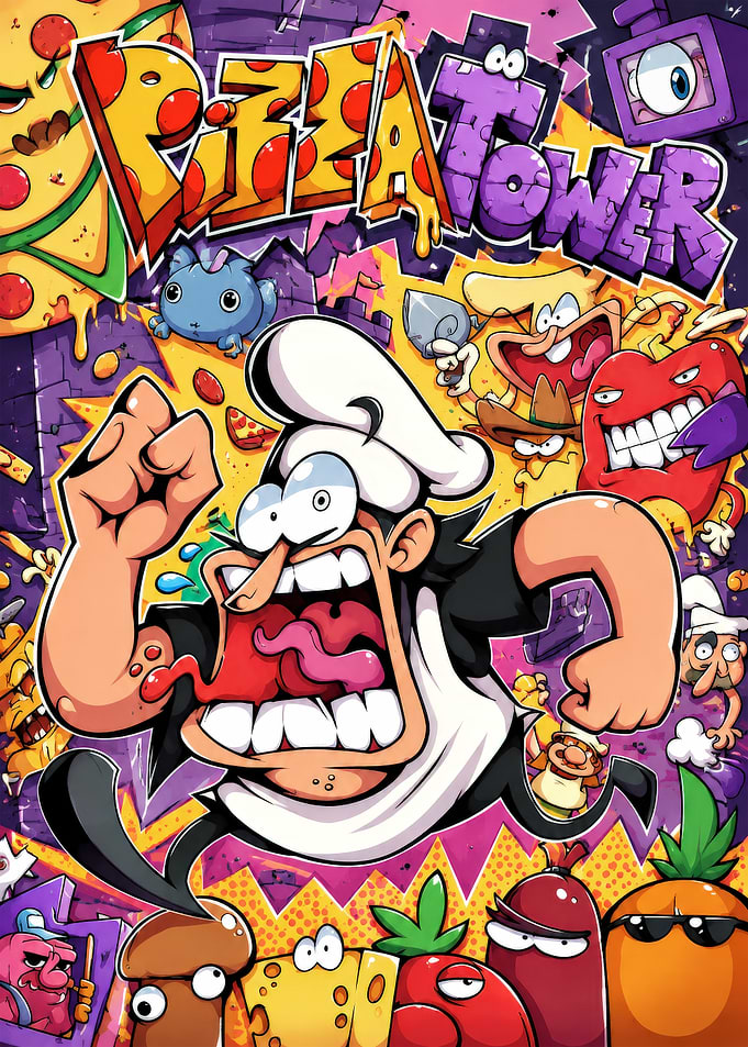 Pizza Tower Video Game Poster
