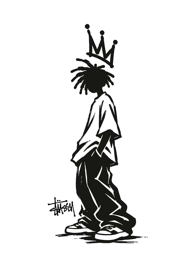 Stussy Graffiti Style Character Illustration