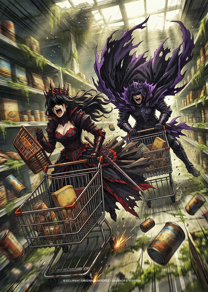 Eclipsia Dark Fantasy Characters Grocery Shopping