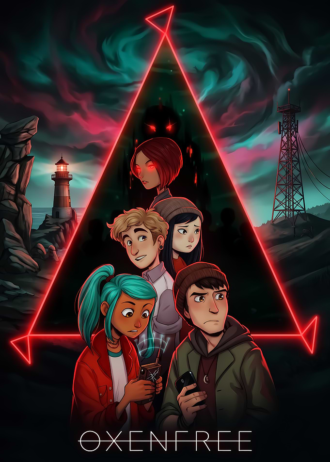 Oxenfree Game Poster Art