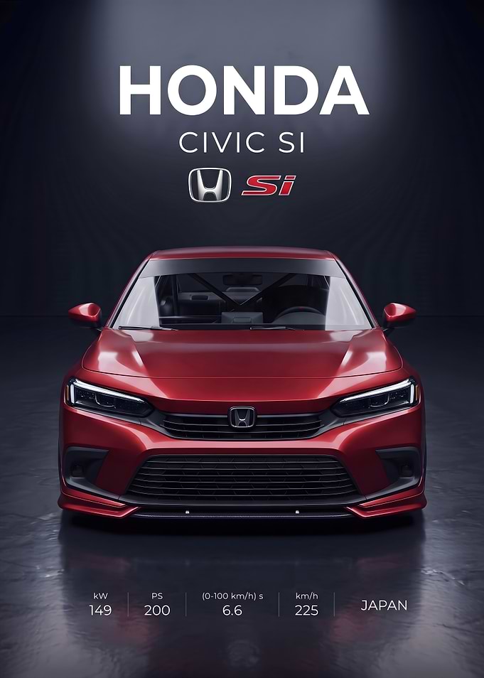 Honda Civic Si Promotional Poster