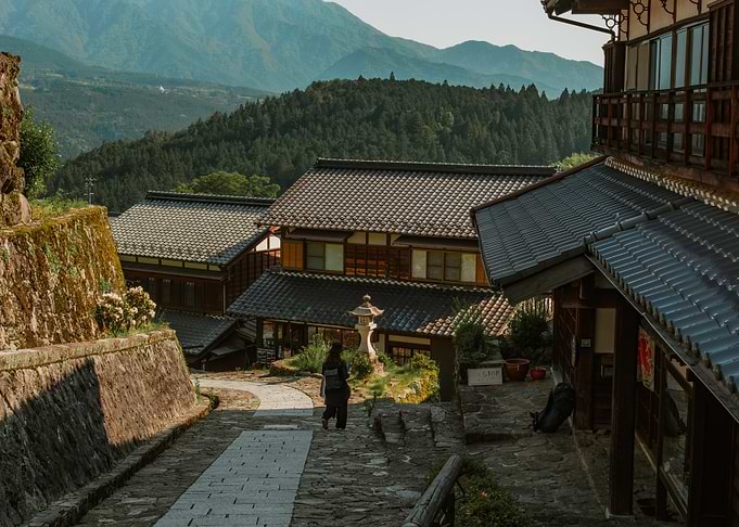 Traditional Japanese Mountain Village Magome