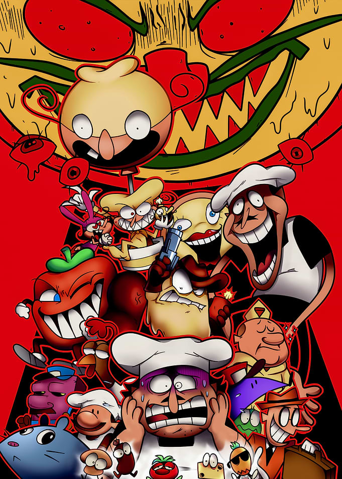 Pizza Tower Character Ensemble Poster