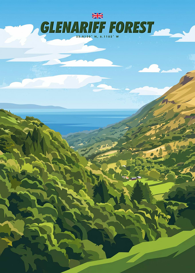 Glenariff Forest Travel Poster