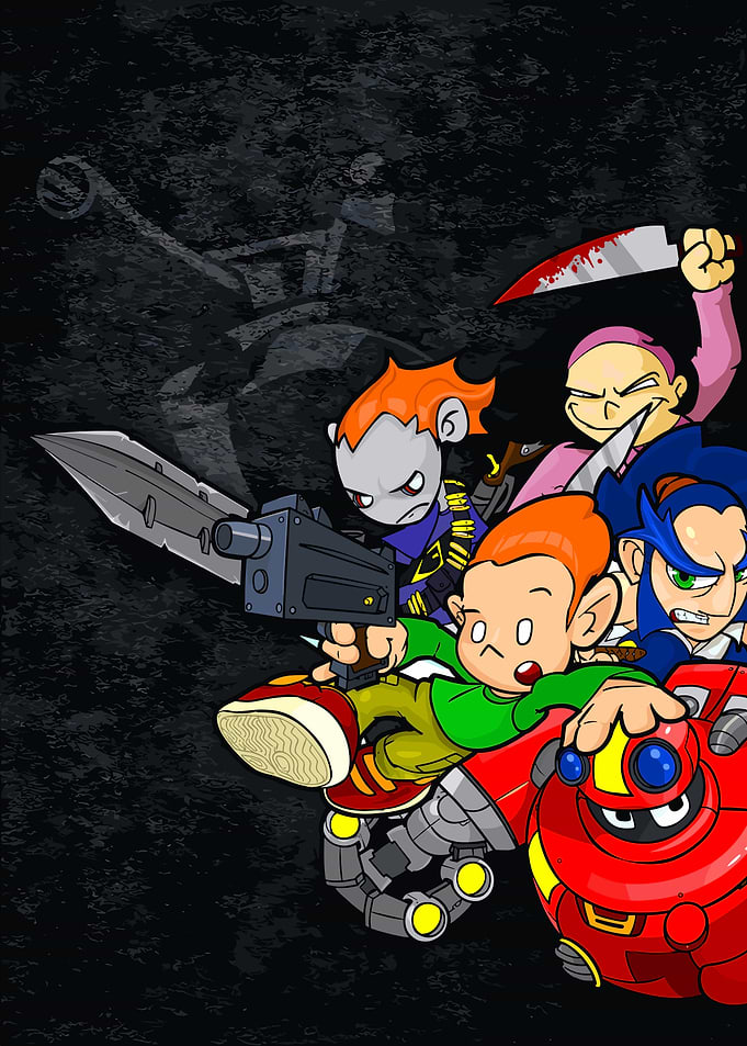 Pico and Friends Action Illustration