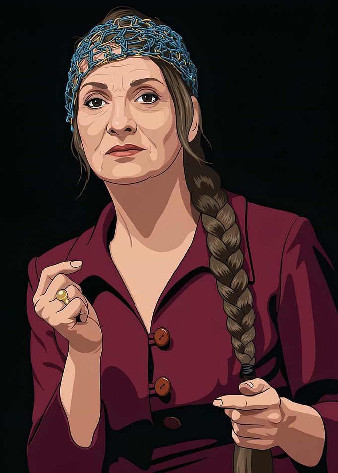 Catherine Ringer Portrait Illustration