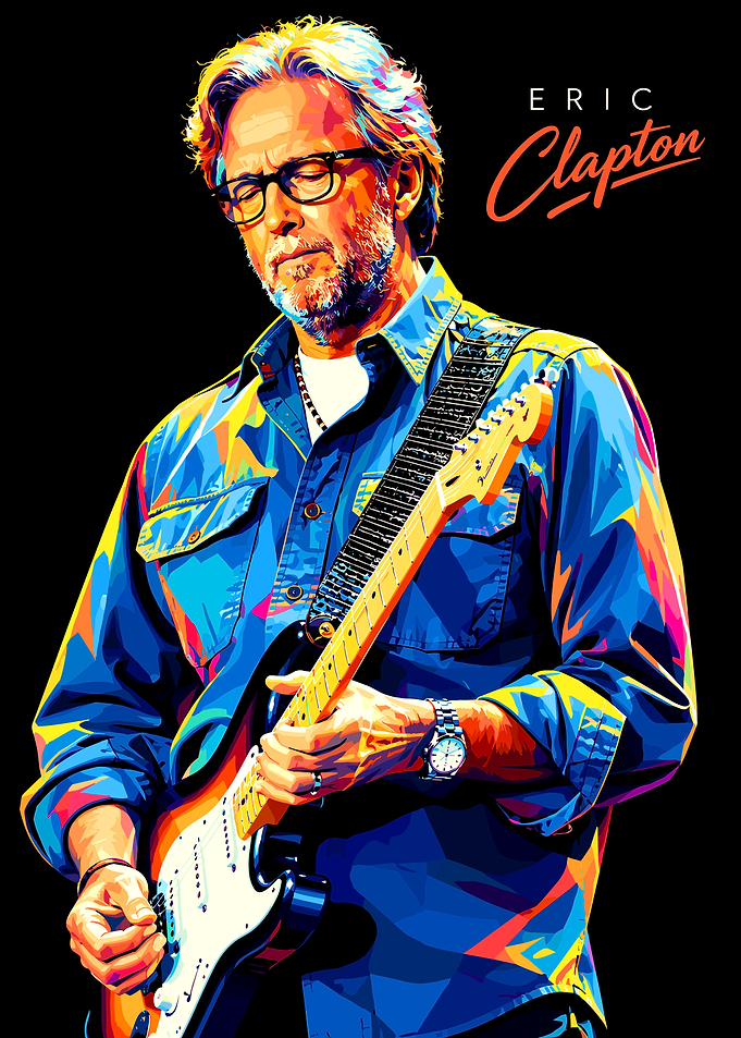Eric Clapton Pop Art Portrait