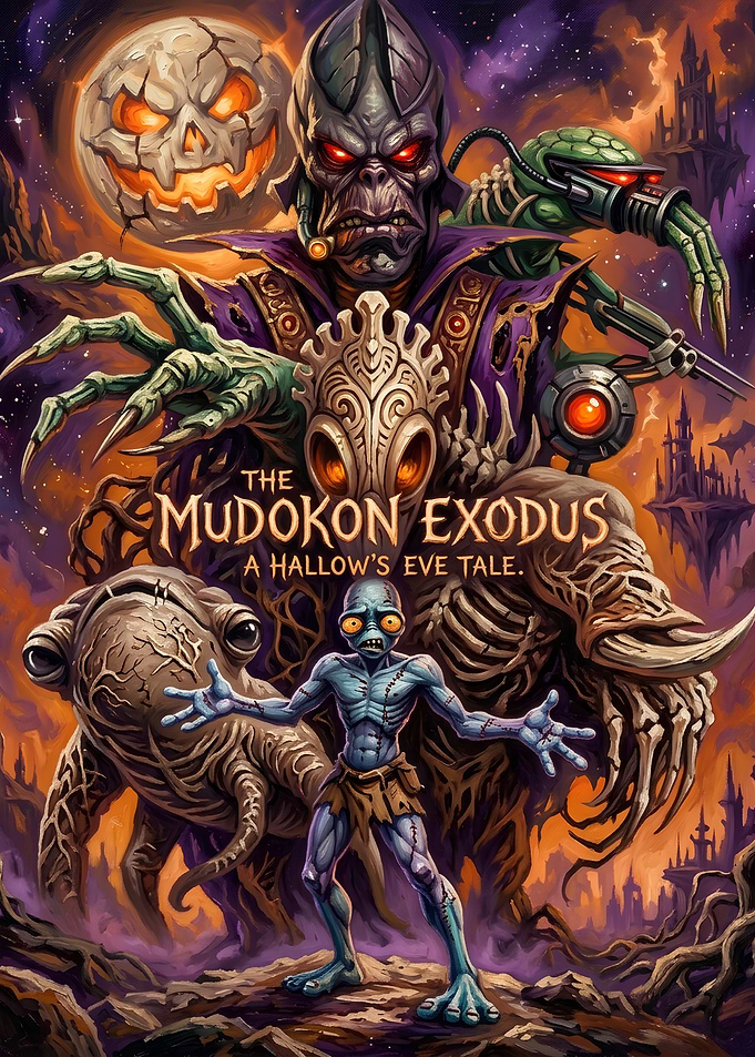 The Mudokon Exodus Halloween Poster