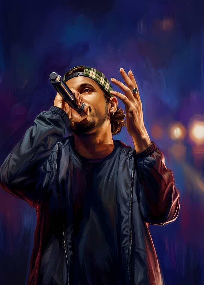 Rapper Performing on Stage