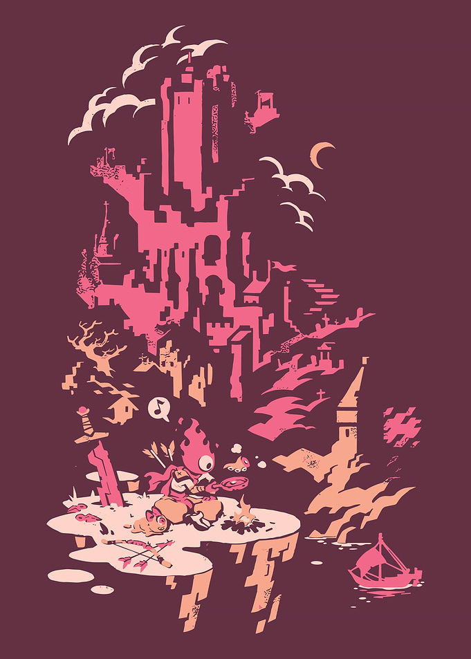 Dead Cells Castle Campfire Video Game