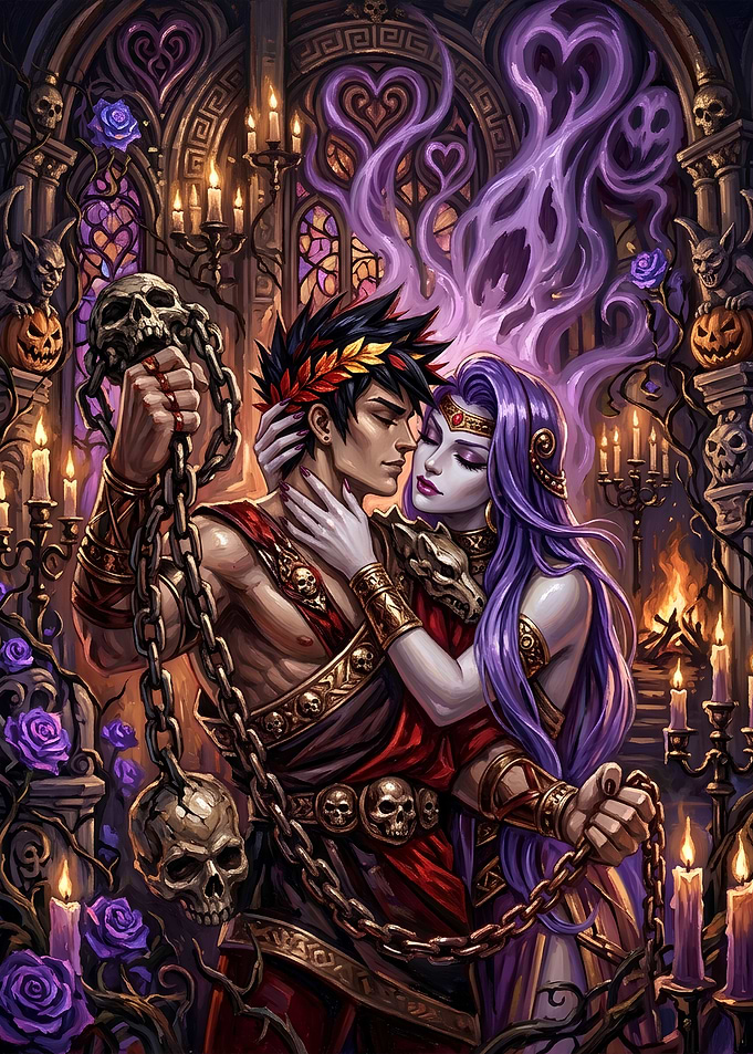 Hades and Persephone Romantic Fantasy Art