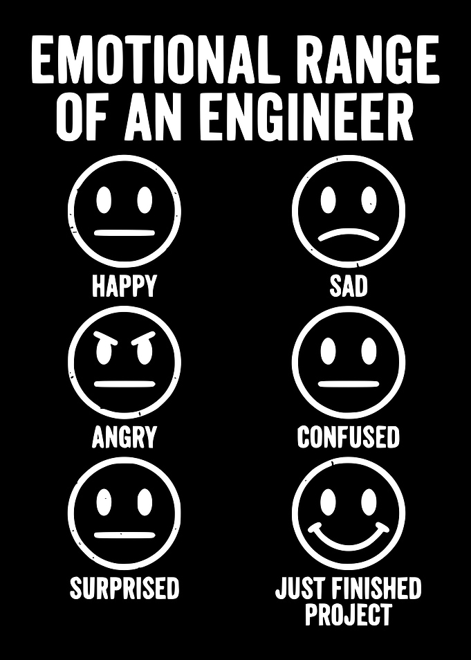 Emotional Range of an Engineer
