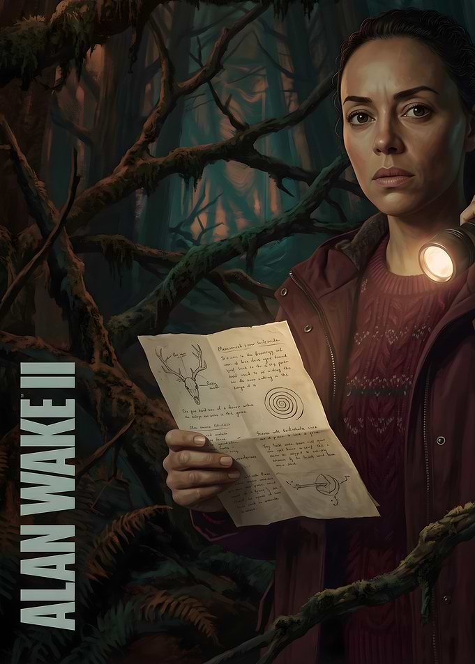 Alan Wake 2 Saga Anderson Poster
