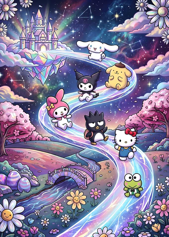Sanrio Characters on a Magical Journey