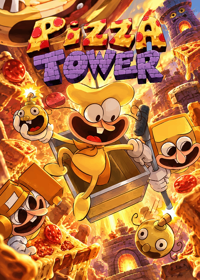 Pizza Tower Video Game Key Art