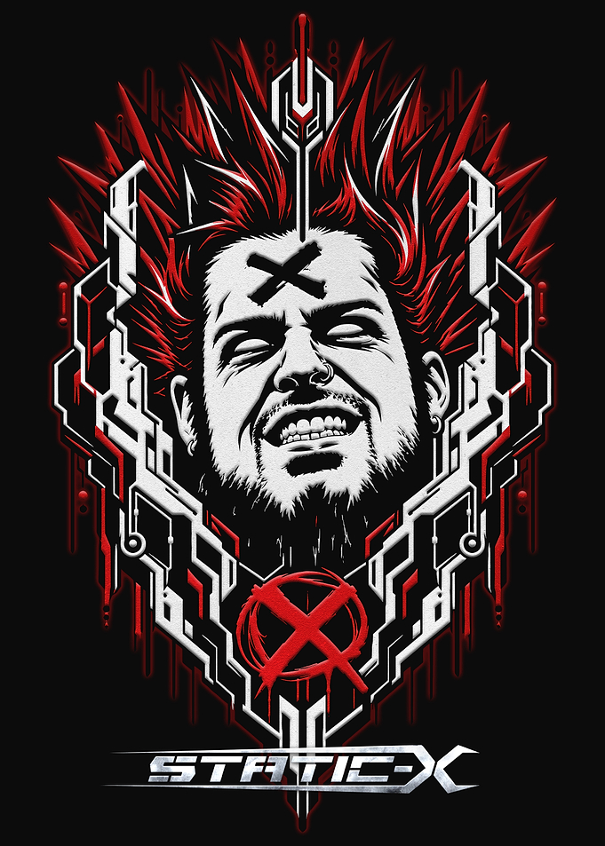 Static-X Wayne Static Graphic Art