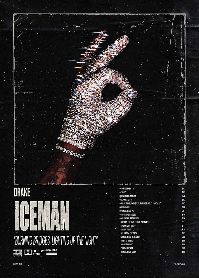 Drake Iceman Album Cover Poster