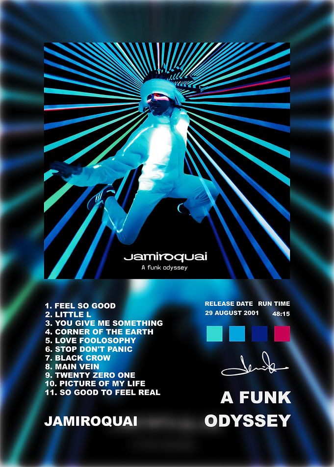 Jamiroquai A Funk Odyssey Album Poster