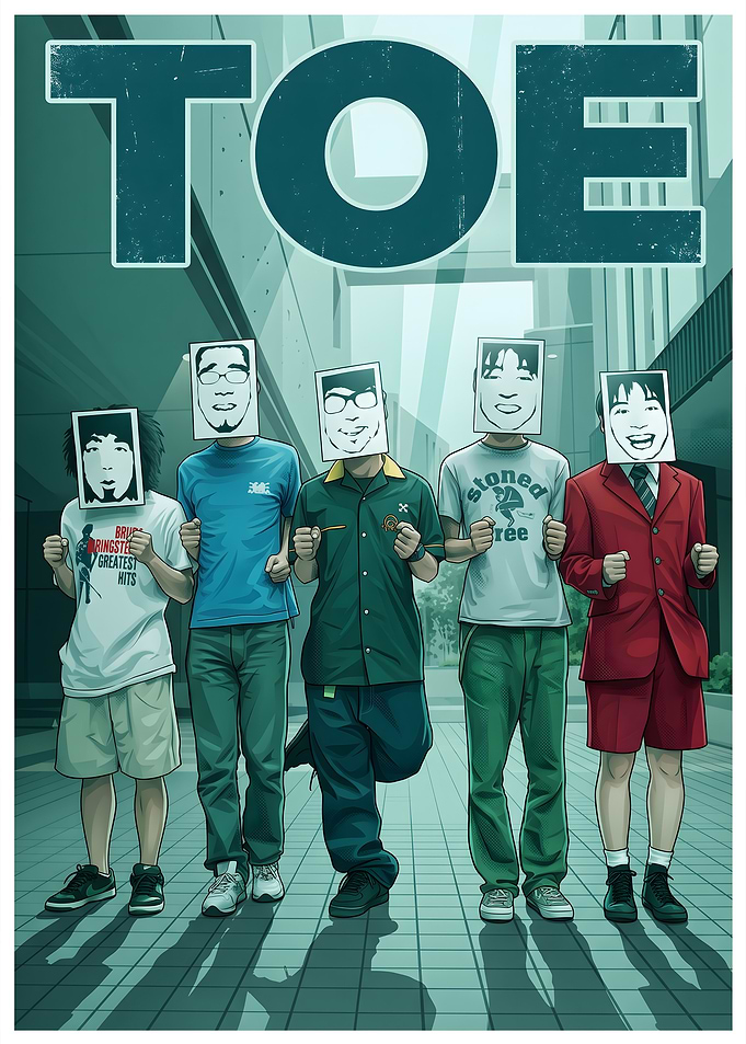 Toe Band Poster Illustration