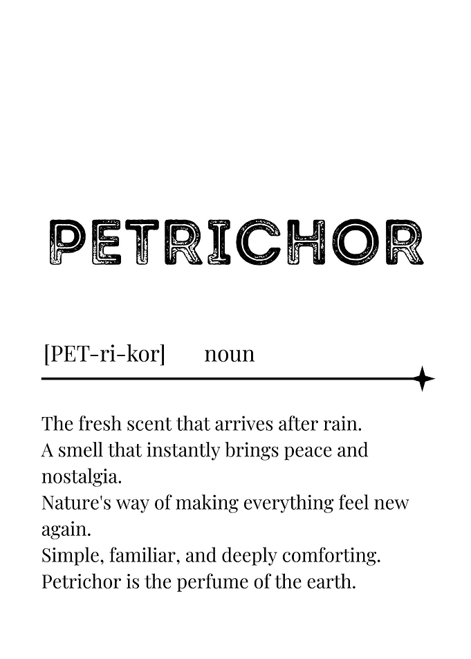 Petrichor Definition