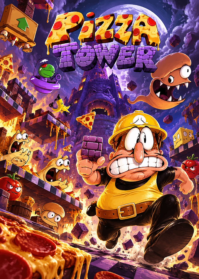 Pizza Tower Video Game Poster