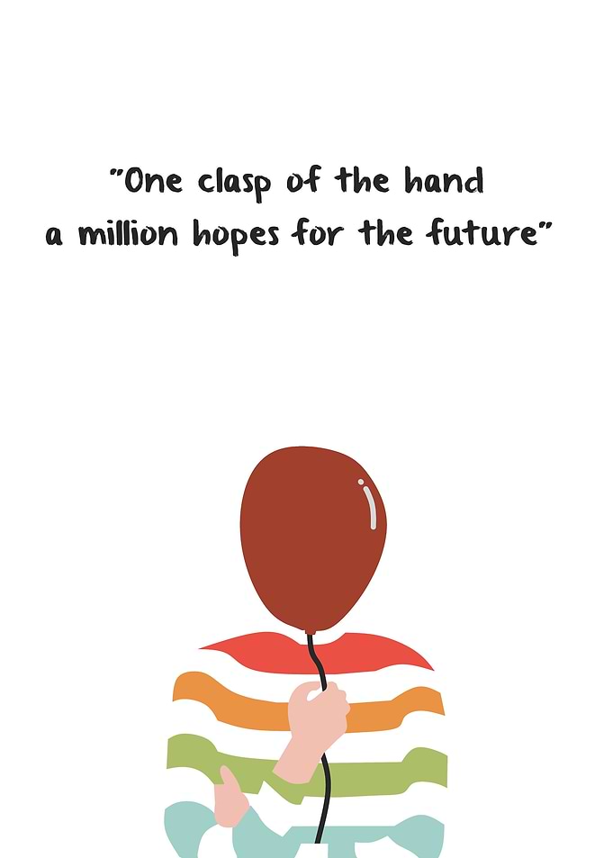Minimalist Inspirational Balloon Illustration