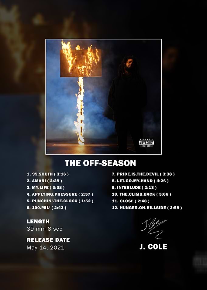 J. Cole The Off-Season Album Poster