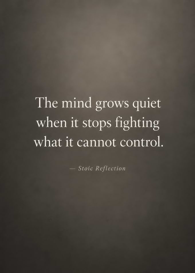 Stoic Reflection Quote Wall Art