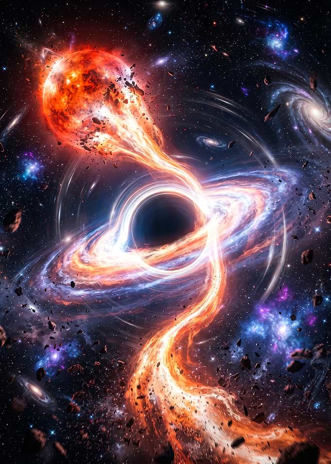 Black Hole Consuming a Star