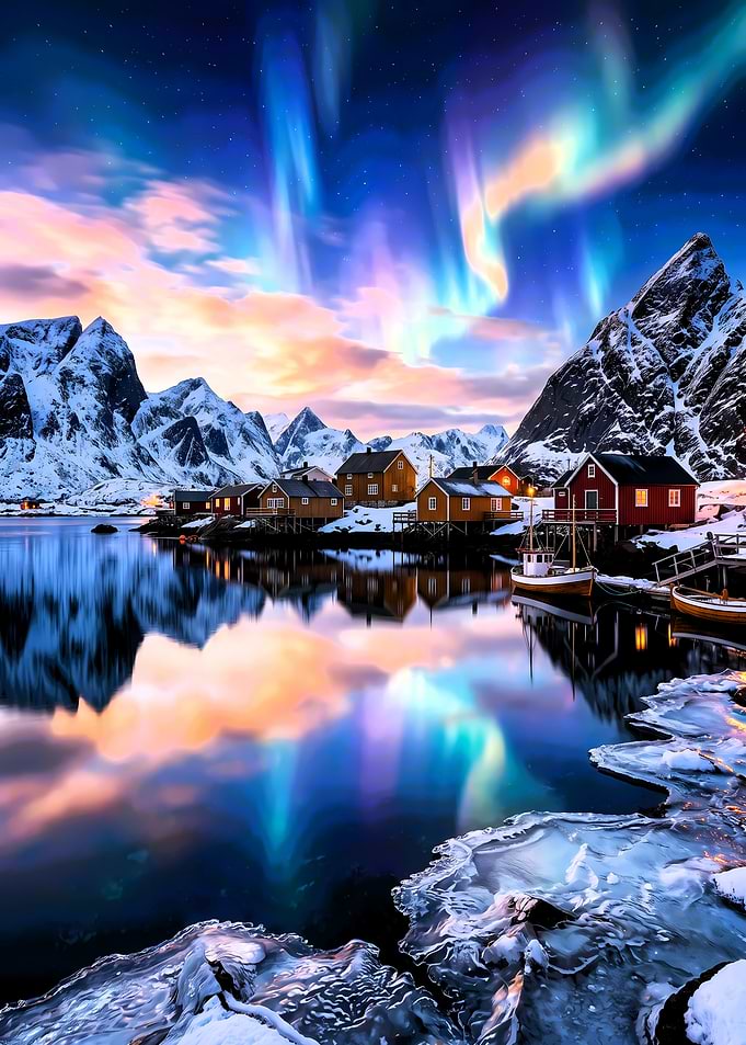 Northern Lights Over Arctic Village