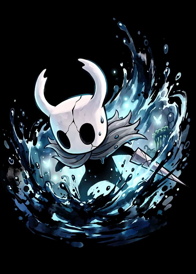 Hollow Knight Emerging from Water