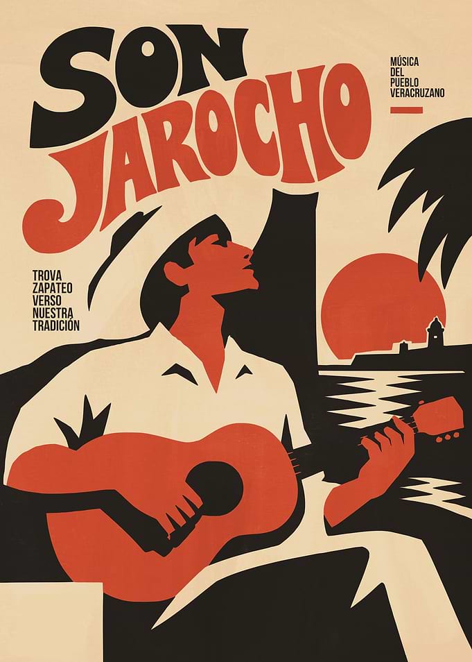 Son Jarocho Mexican Music Poster