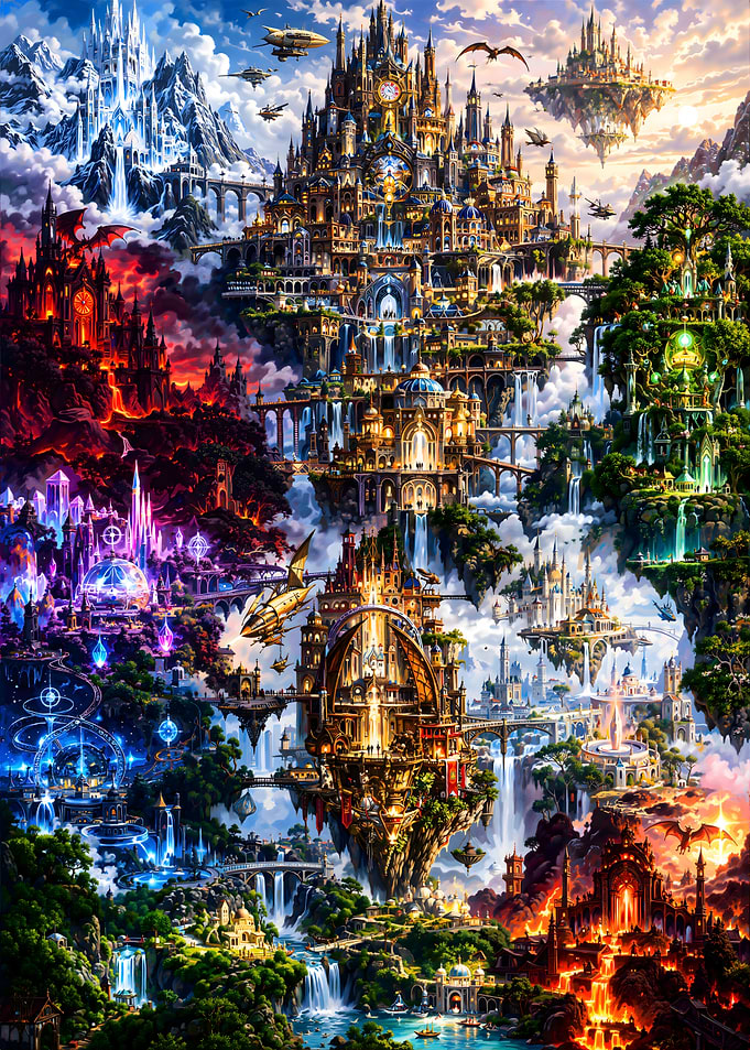 Epic Fantasy World of Floating Kingdoms