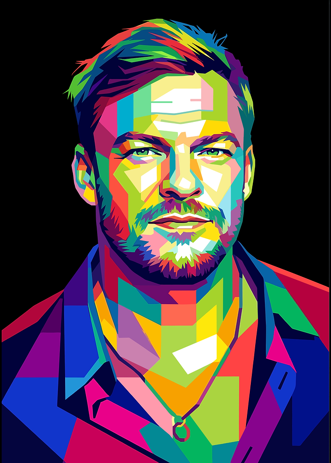 Alan Ritchson Pop Art Portrait