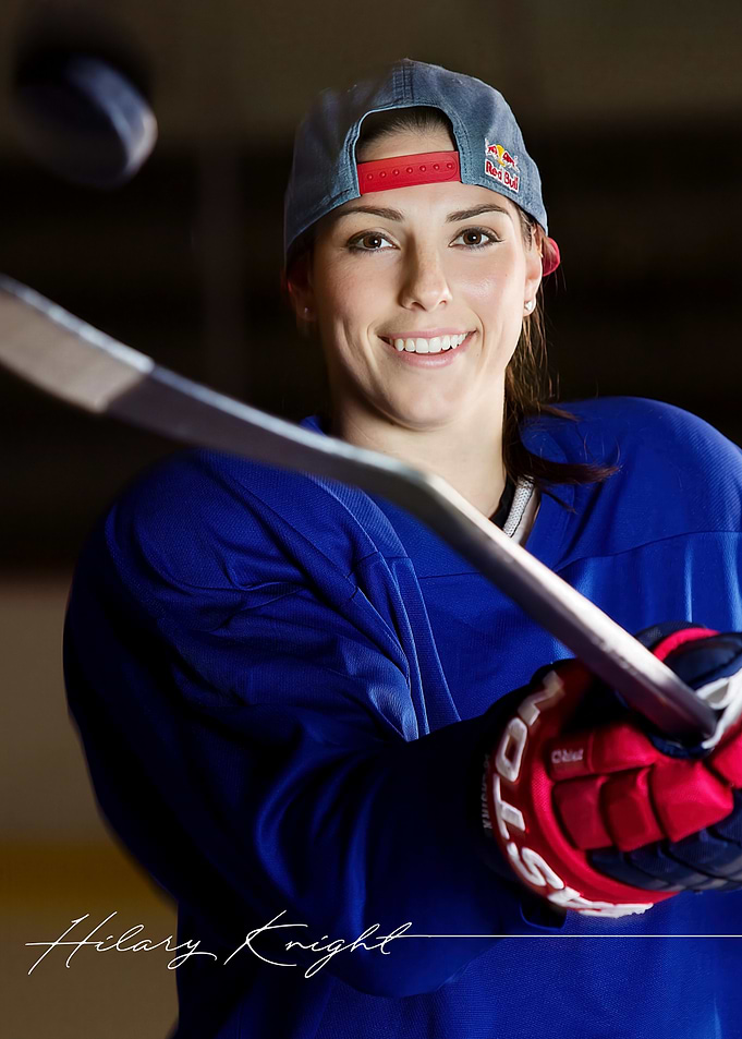 Hilary Knight Ice Hockey Portrait