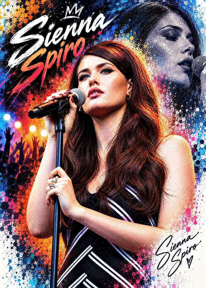 Sienna Spiro Concert Performance Poster