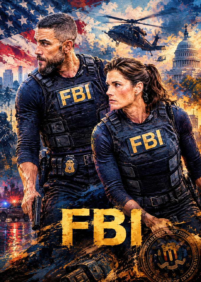 FBI Agents Action Poster