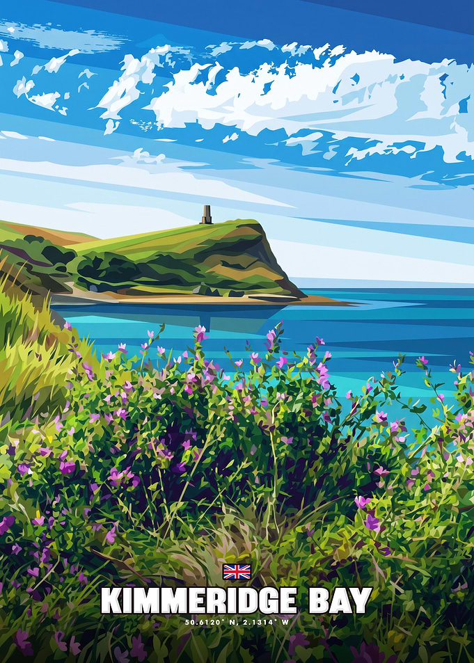 Kimmeridge Bay Travel Poster
