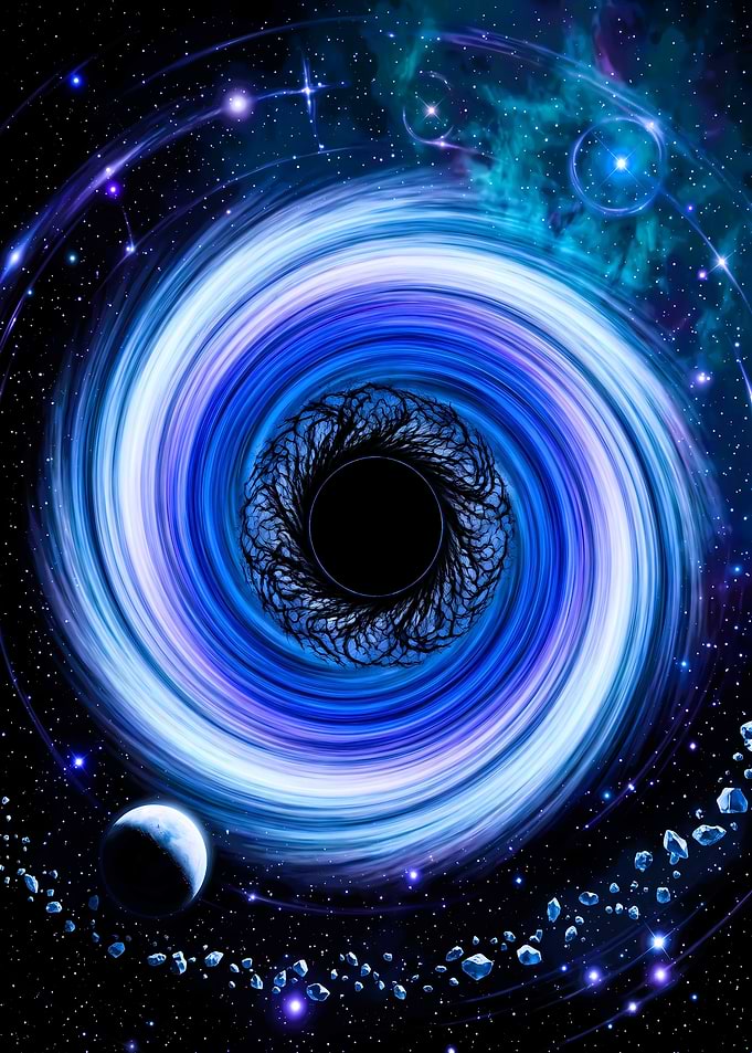 Cosmic Black Hole Swirl