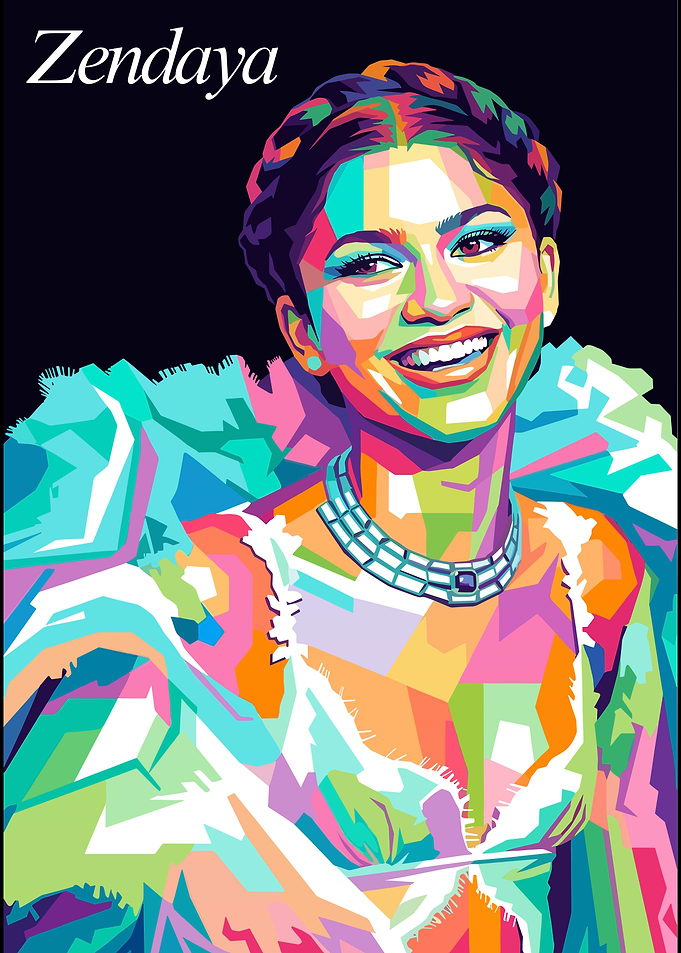 Zendaya Pop Art Portrait