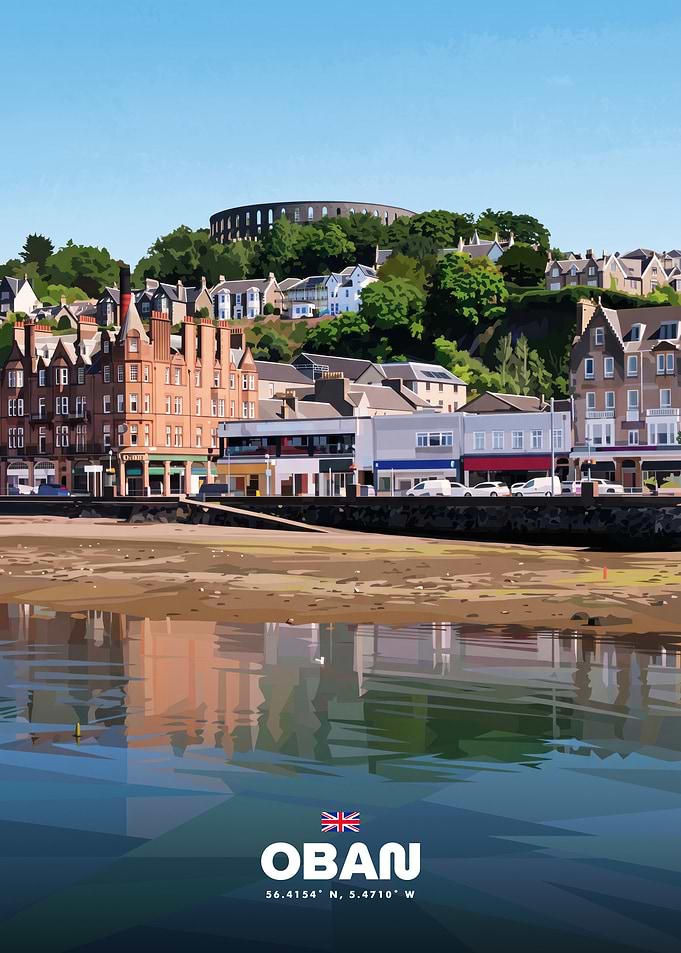 Oban Scotland Travel Poster